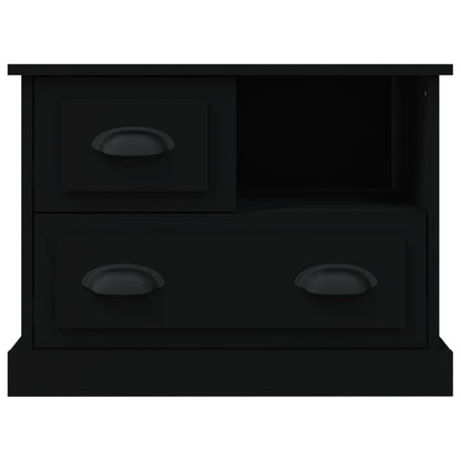 vidaXL Nachttisch Schwarz 60x39x45 cm