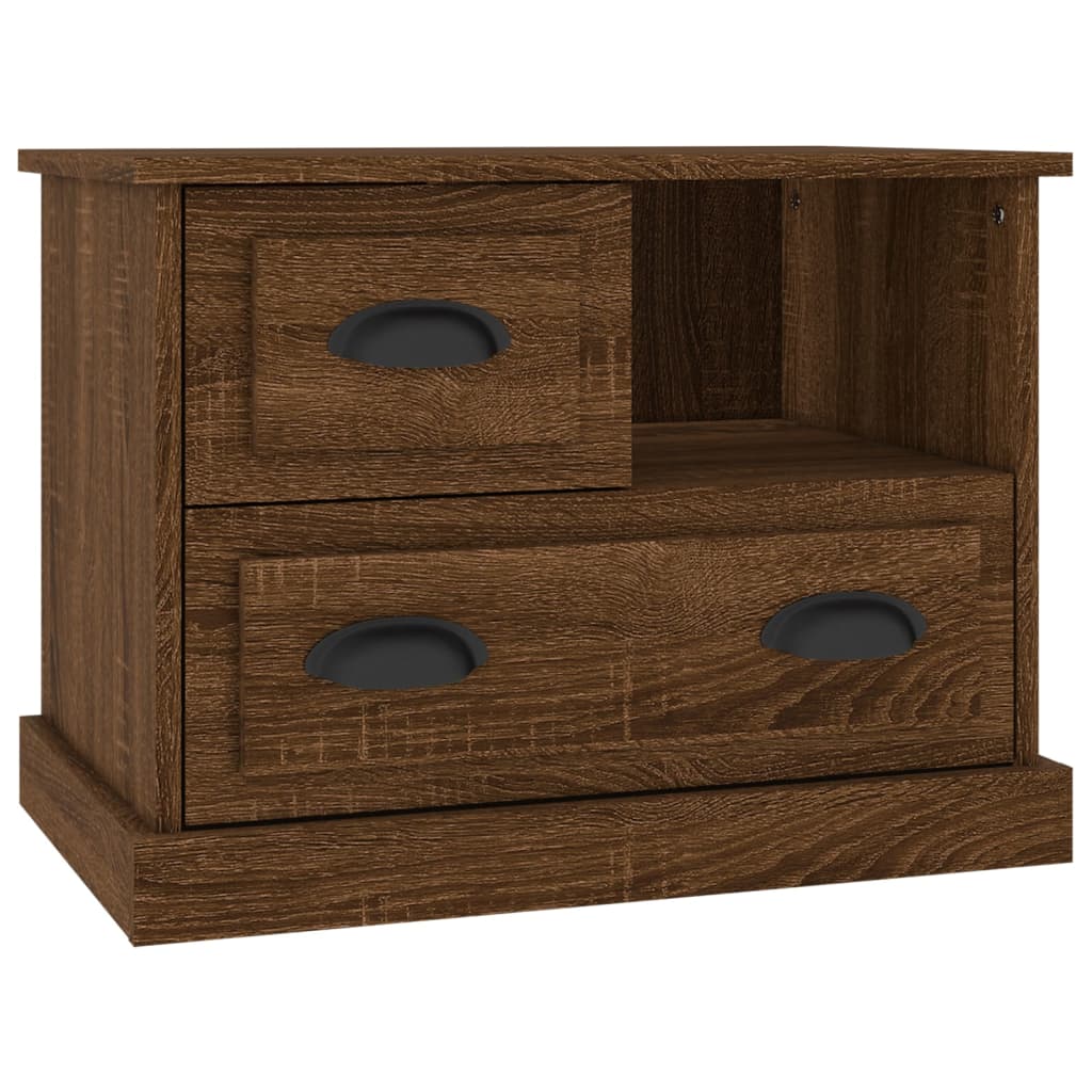 vidaXL Nachttisch Braun Eichen-Optik 60x39x45 cm