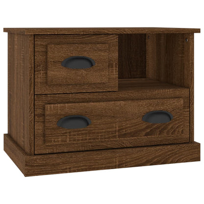 vidaXL Nachttisch Braun Eichen-Optik 60x39x45 cm
