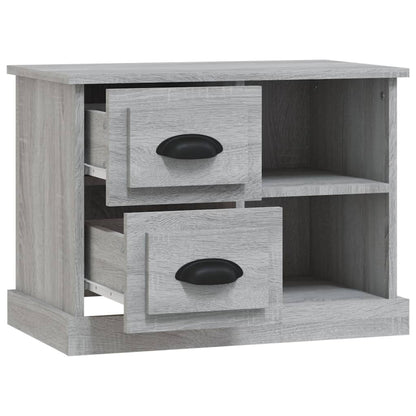 vidaXL Table de chevet Gris Sonoma 60x35,5x45 cm