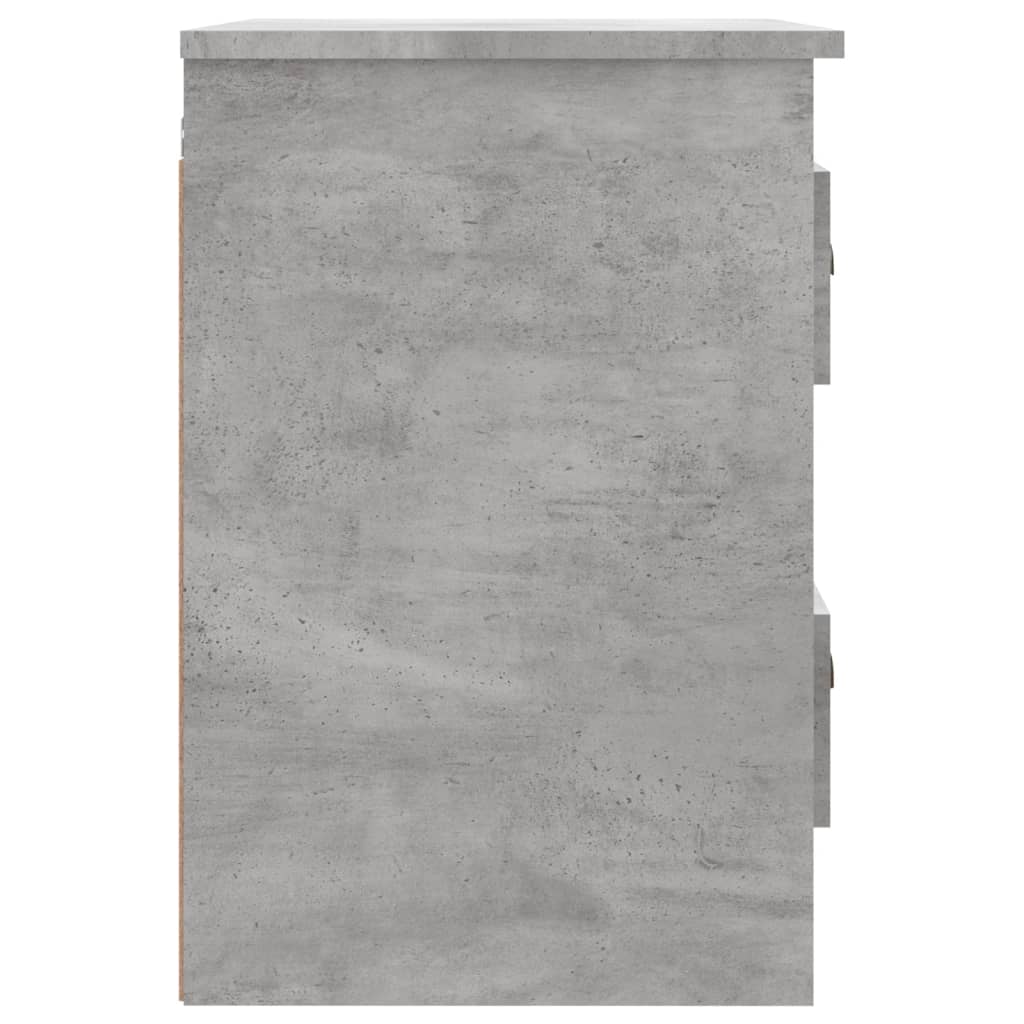 vidaXL Wand-Nachttisch Betongrau 41,5x36x53 cm