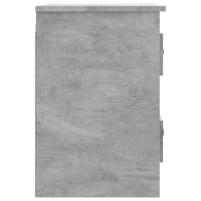 vidaXL Wand-Nachttisch Betongrau 41,5x36x53 cm