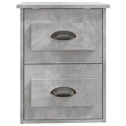 vidaXL Wand-Nachttische 2 Stk. Betongrau 41,5x36x53 cm