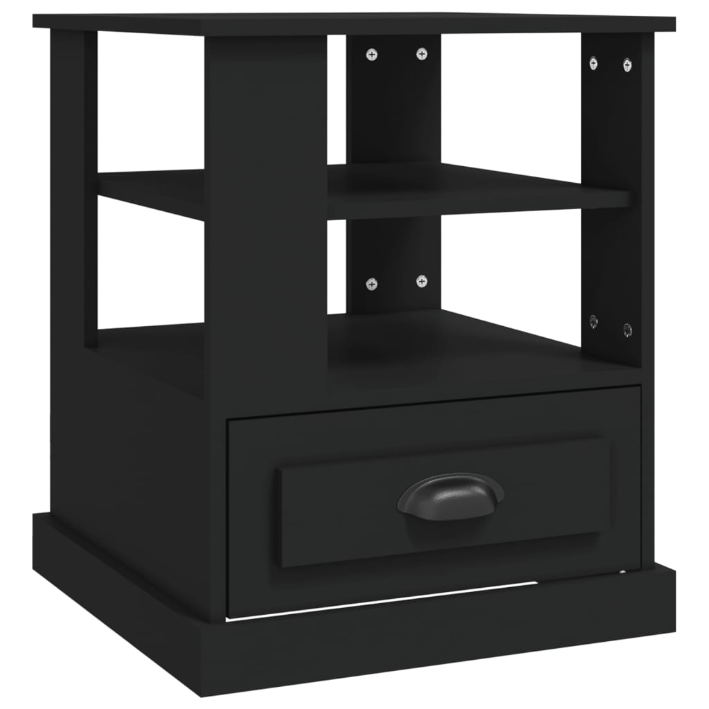vidaXL Beistelltisch Schwarz 50x50x60 cm Holzwerkstoff
