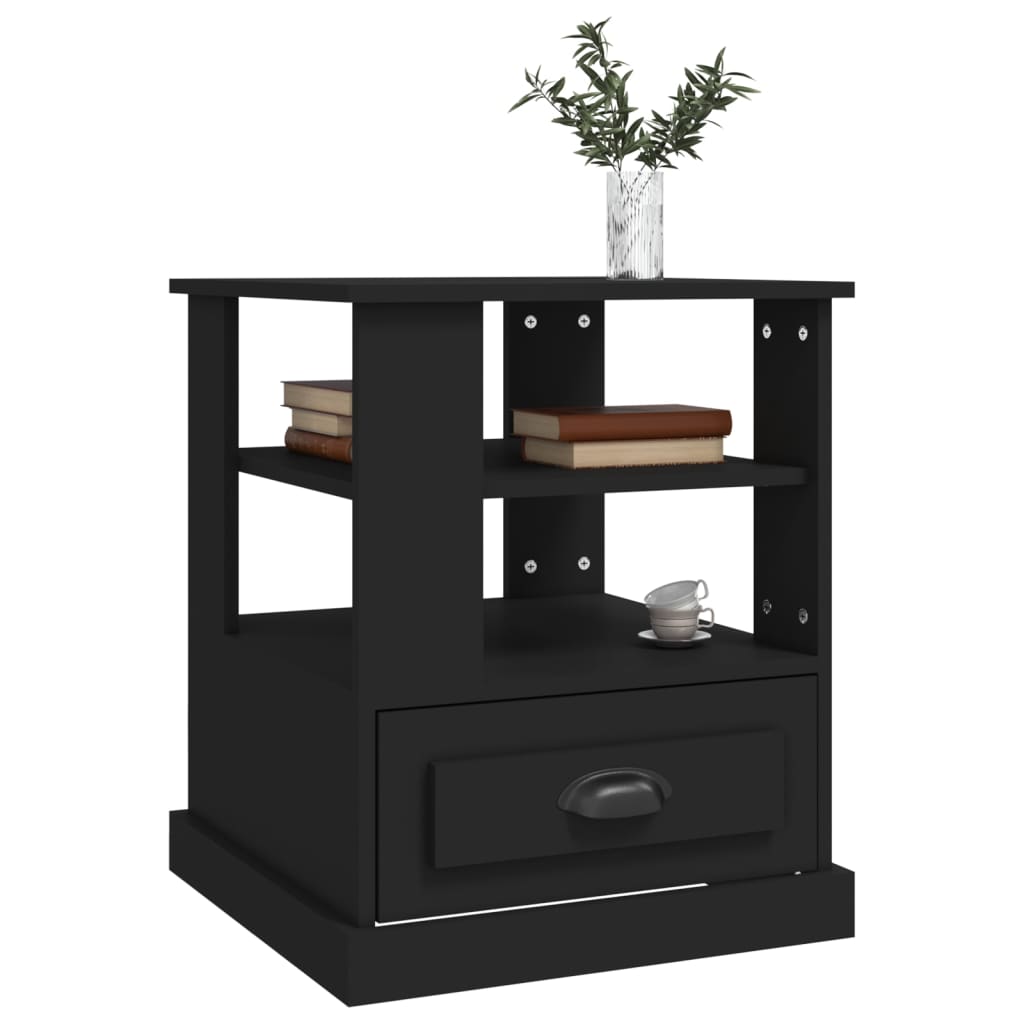 vidaXL Beistelltisch Schwarz 50x50x60 cm Holzwerkstoff