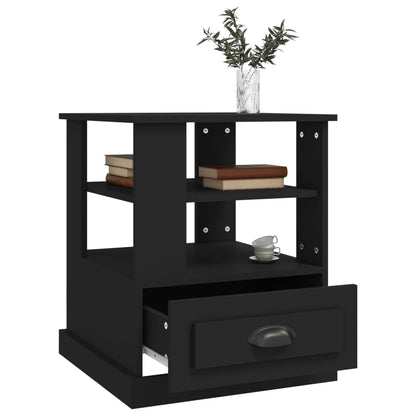 vidaXL Beistelltisch Schwarz 50x50x60 cm Holzwerkstoff