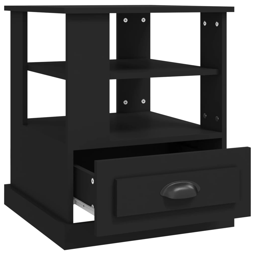 vidaXL Beistelltisch Schwarz 50x50x60 cm Holzwerkstoff