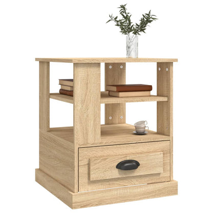 vidaXL Table d'appoint chêne Sonoma 50x50x60 cm Bois d'ingénierie
