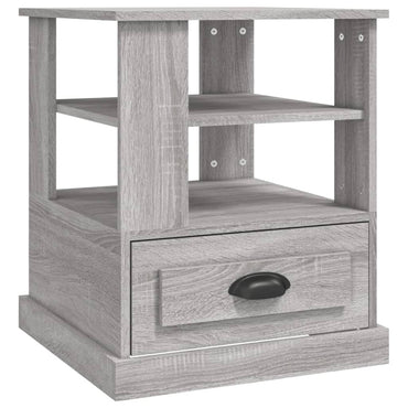 vidaXL Table d'appoint gris Sonoma 50x50x60 cm bois d'ingénierie