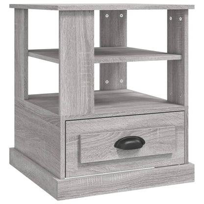 vidaXL Table d'appoint gris Sonoma 50x50x60 cm bois d'ingénierie