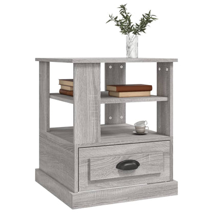 vidaXL Table d'appoint gris Sonoma 50x50x60 cm bois d'ingénierie