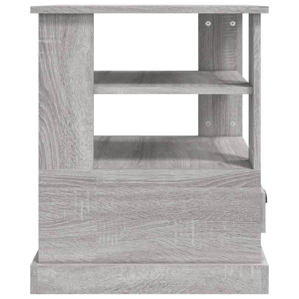vidaXL Table d'appoint gris Sonoma 50x50x60 cm bois d'ingénierie