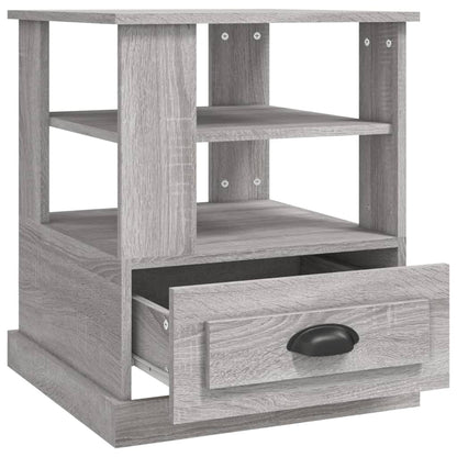 vidaXL Table d'appoint gris Sonoma 50x50x60 cm bois d'ingénierie
