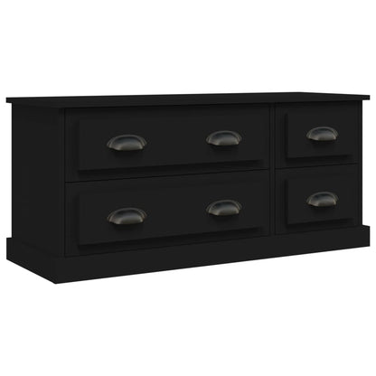 vidaXL TV-Schrank Schwarz 100x35,5x45 cm Holzwerkstoff