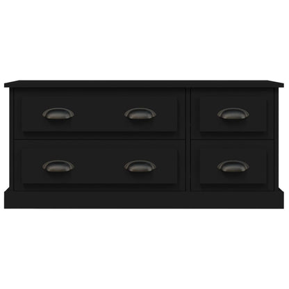 vidaXL TV-Schrank Schwarz 100x35,5x45 cm Holzwerkstoff