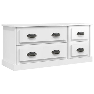 vidaXL TV-Schrank Hochglanz-Weiß 100x35,5x45 cm Holzwerkstoff