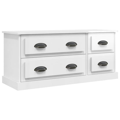 vidaXL TV-Schrank Hochglanz-Weiß 100x35,5x45 cm Holzwerkstoff