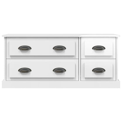 vidaXL TV-Schrank Hochglanz-Weiß 100x35,5x45 cm Holzwerkstoff