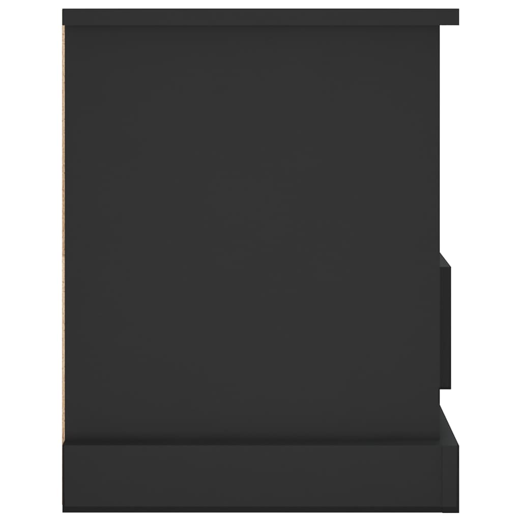 vidaXL Meuble TV Noir 93x35,5x45 cm Bois d'ingénierie