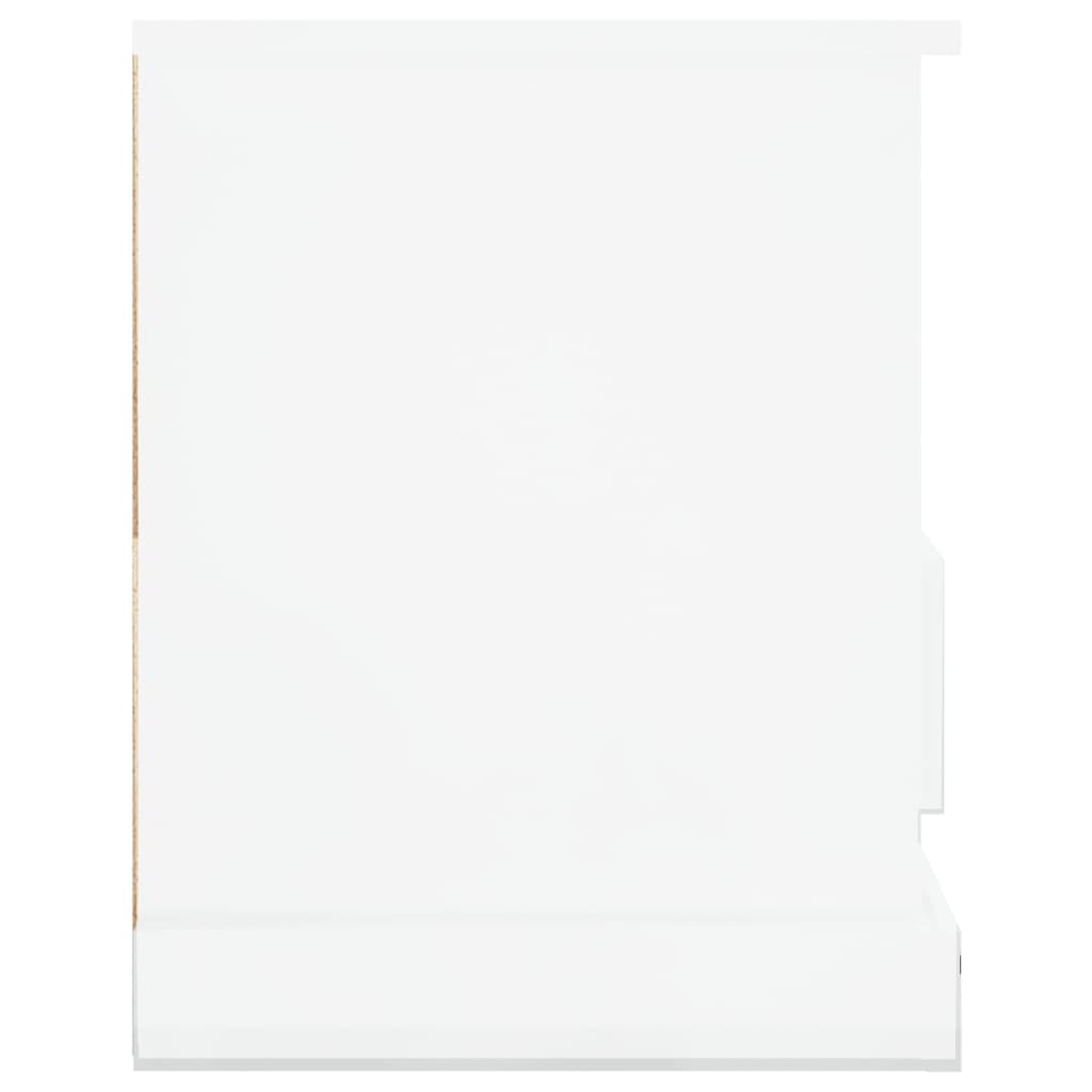 vidaXL TV-Schrank Hochglanz-Weiß 93x35,5x45 cm Holzwerkstoff