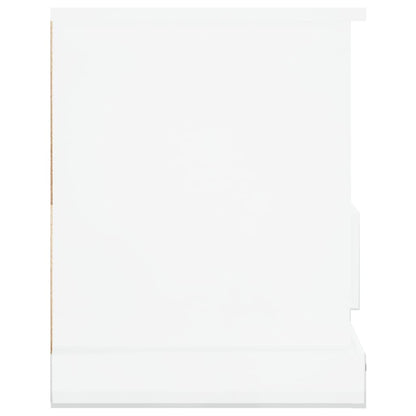 vidaXL TV-Schrank Hochglanz-Weiß 93x35,5x45 cm Holzwerkstoff