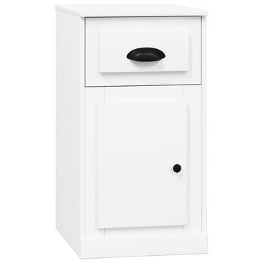 vidaXL Armoire d'appoint avec tiroir Blanc 40x50x75 cm Bois d'ingénierie