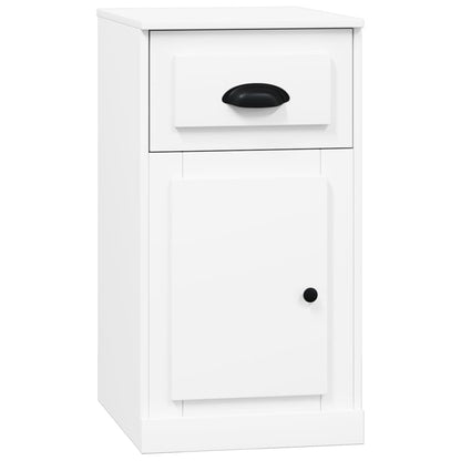 vidaXL Armoire d'appoint avec tiroir Blanc 40x50x75 cm Bois d'ingénierie