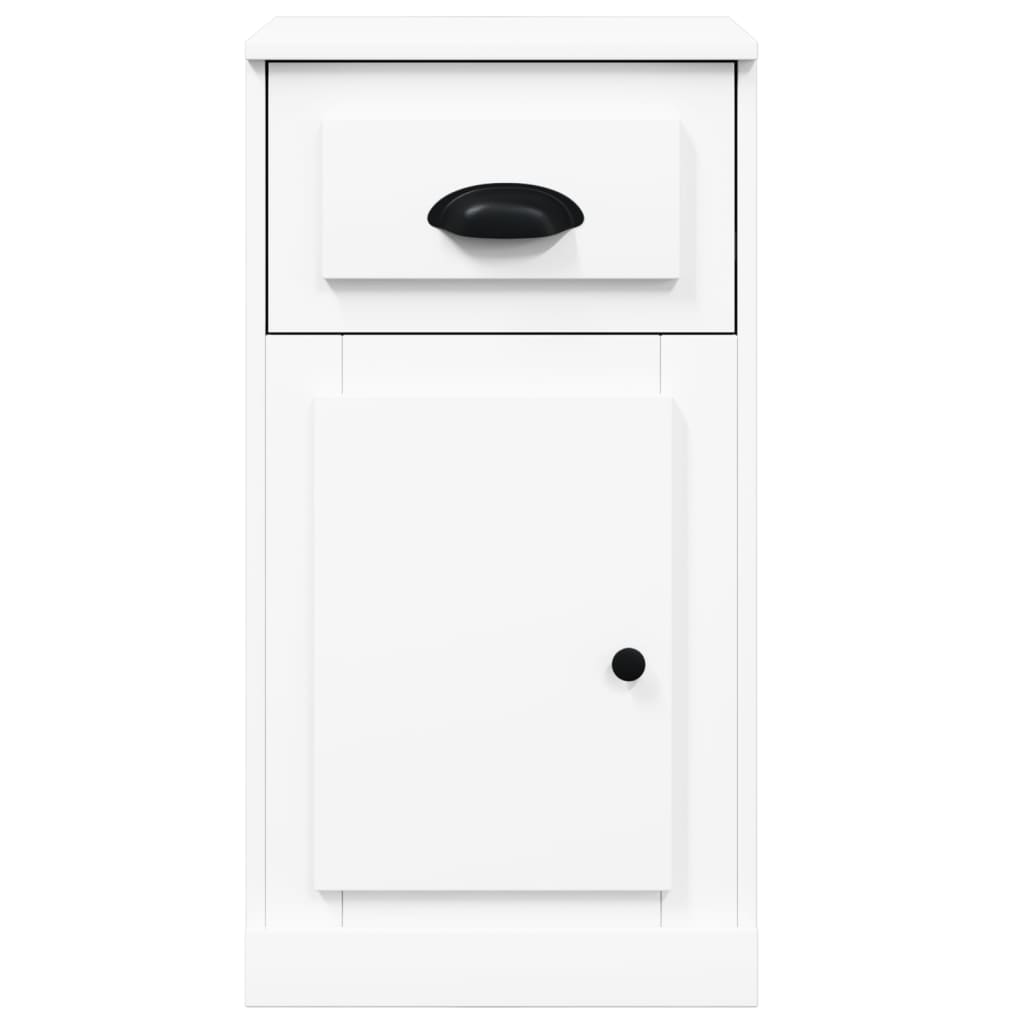 vidaXL Armoire d'appoint avec tiroir Blanc 40x50x75 cm Bois d'ingénierie