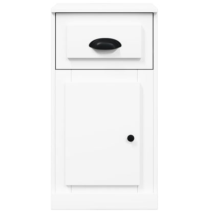 vidaXL Armoire d'appoint avec tiroir Blanc 40x50x75 cm Bois d'ingénierie