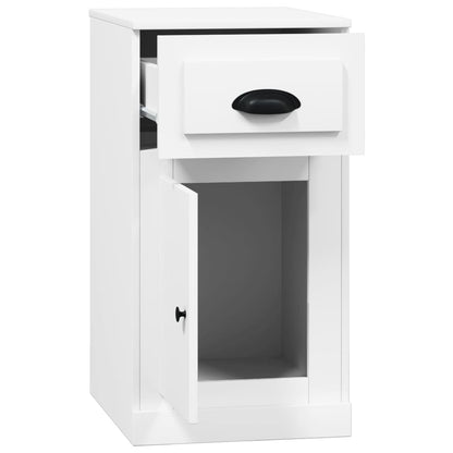 vidaXL Armoire d'appoint avec tiroir Blanc 40x50x75 cm Bois d'ingénierie