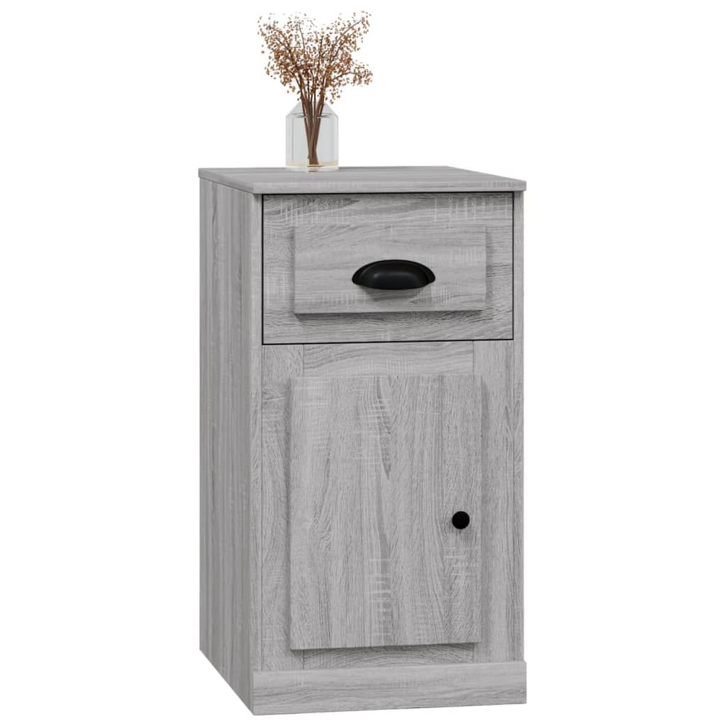 vidaXL Armoire de rangement avec tiroir Gris Sonoma 40x50x75 cm