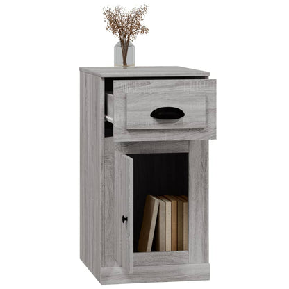 vidaXL Armoire de rangement avec tiroir Gris Sonoma 40x50x75 cm