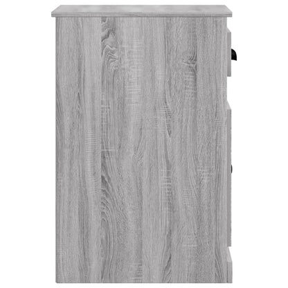 vidaXL Armoire de rangement avec tiroir Gris Sonoma 40x50x75 cm