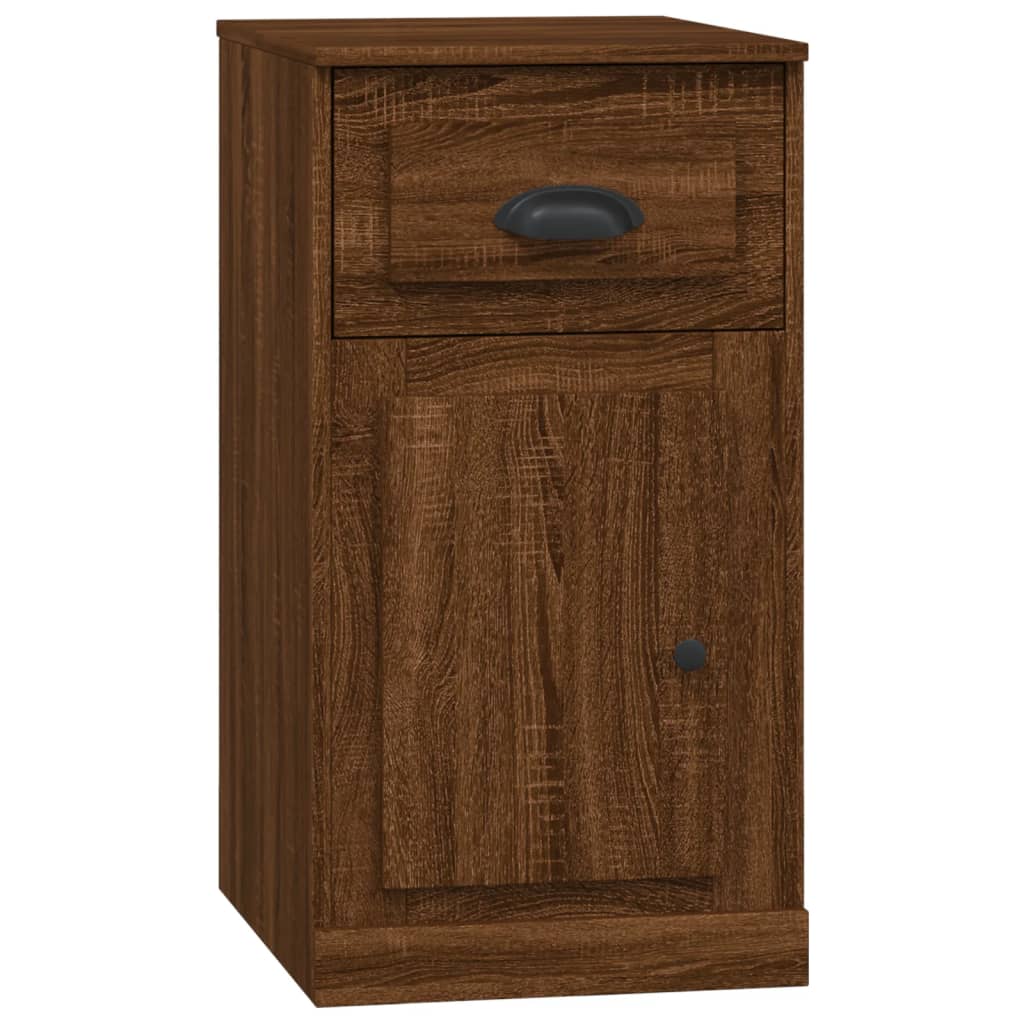 vidaXL Meuble d'appoint avec tiroir Marron aspect chêne 40x50x75 cm