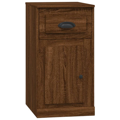 vidaXL Meuble d'appoint avec tiroir Marron aspect chêne 40x50x75 cm