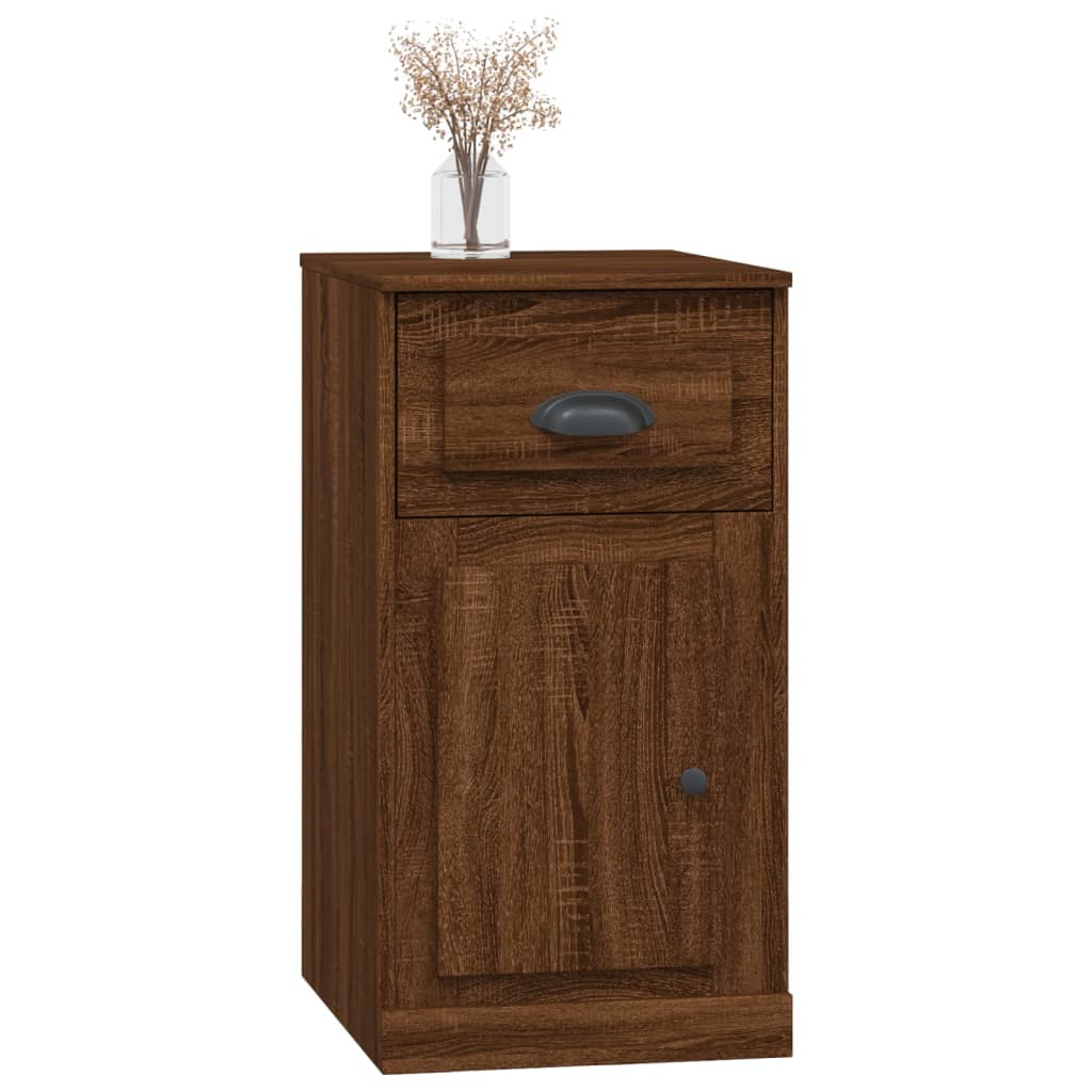 vidaXL Meuble d'appoint avec tiroir Marron aspect chêne 40x50x75 cm