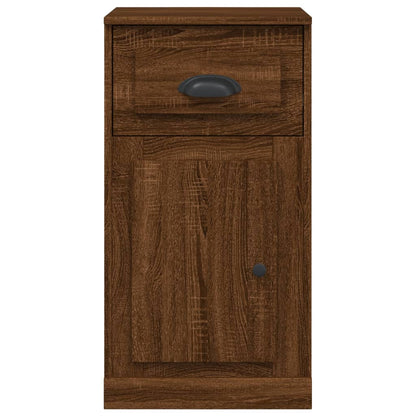 vidaXL Meuble d'appoint avec tiroir Marron aspect chêne 40x50x75 cm