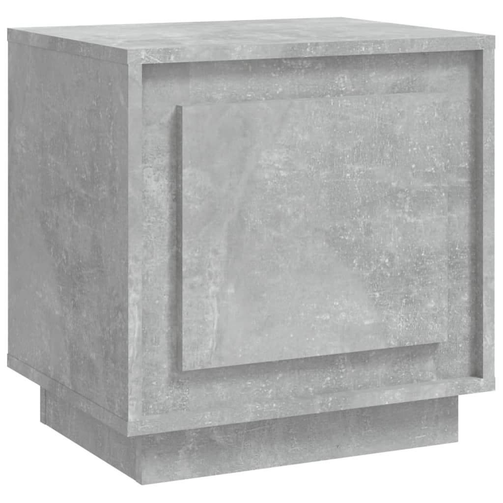 vidaXL Table de chevet gris béton 44x35x45 cm Aggloméré