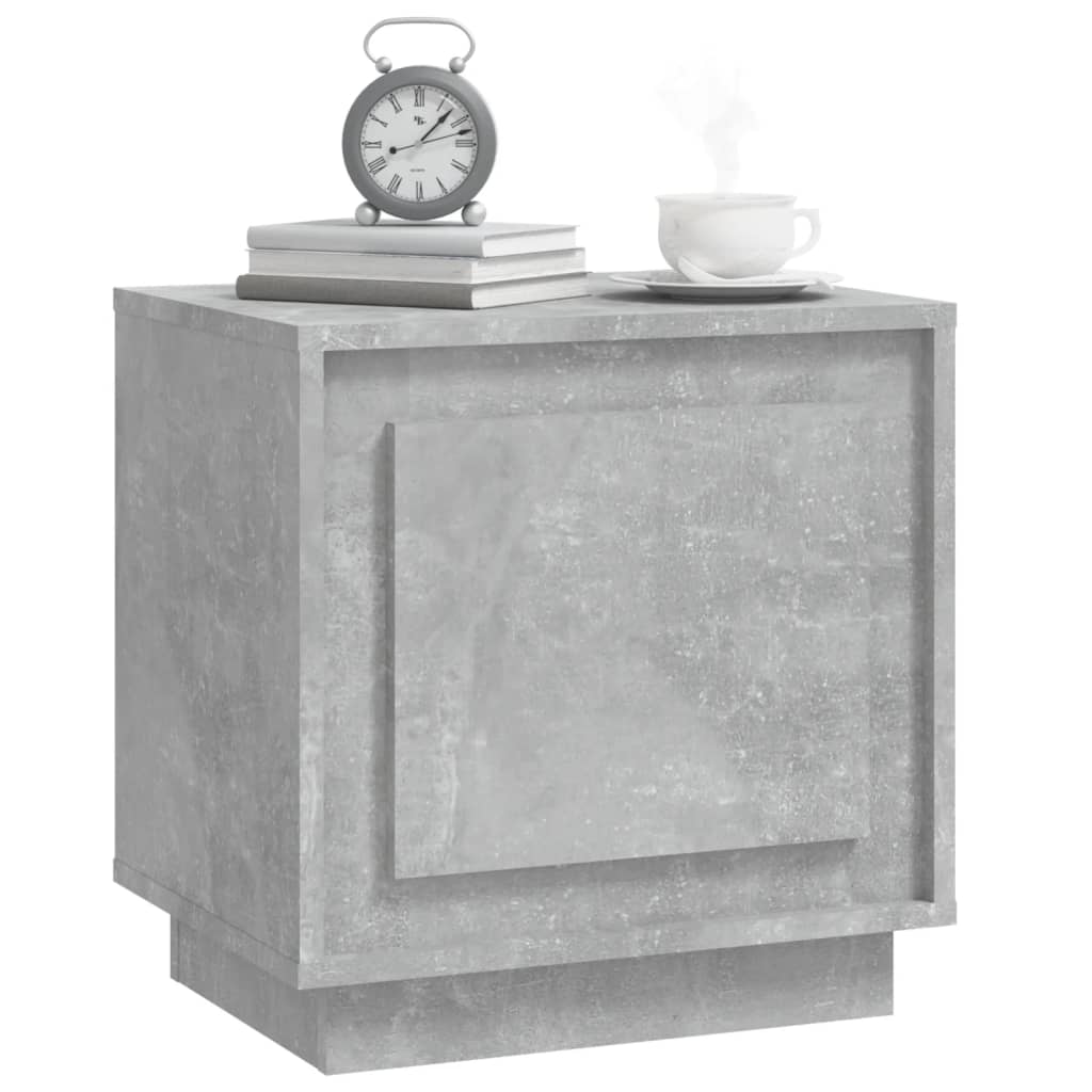 vidaXL Table de chevet gris béton 44x35x45 cm Aggloméré