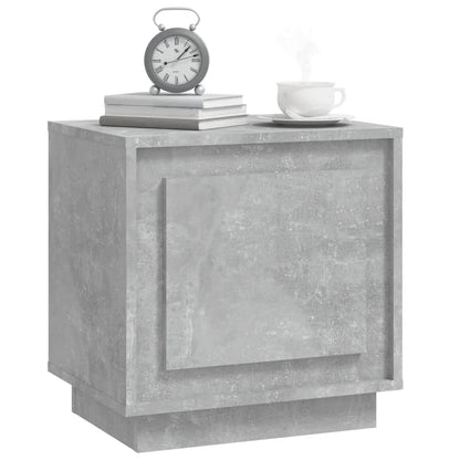 vidaXL Table de chevet gris béton 44x35x45 cm Aggloméré