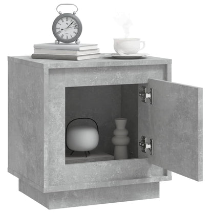 vidaXL Table de chevet gris béton 44x35x45 cm Aggloméré