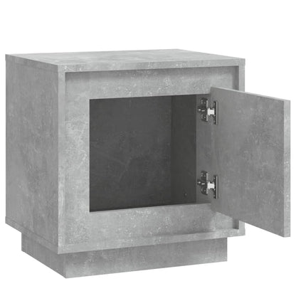 vidaXL Table de chevet gris béton 44x35x45 cm Aggloméré