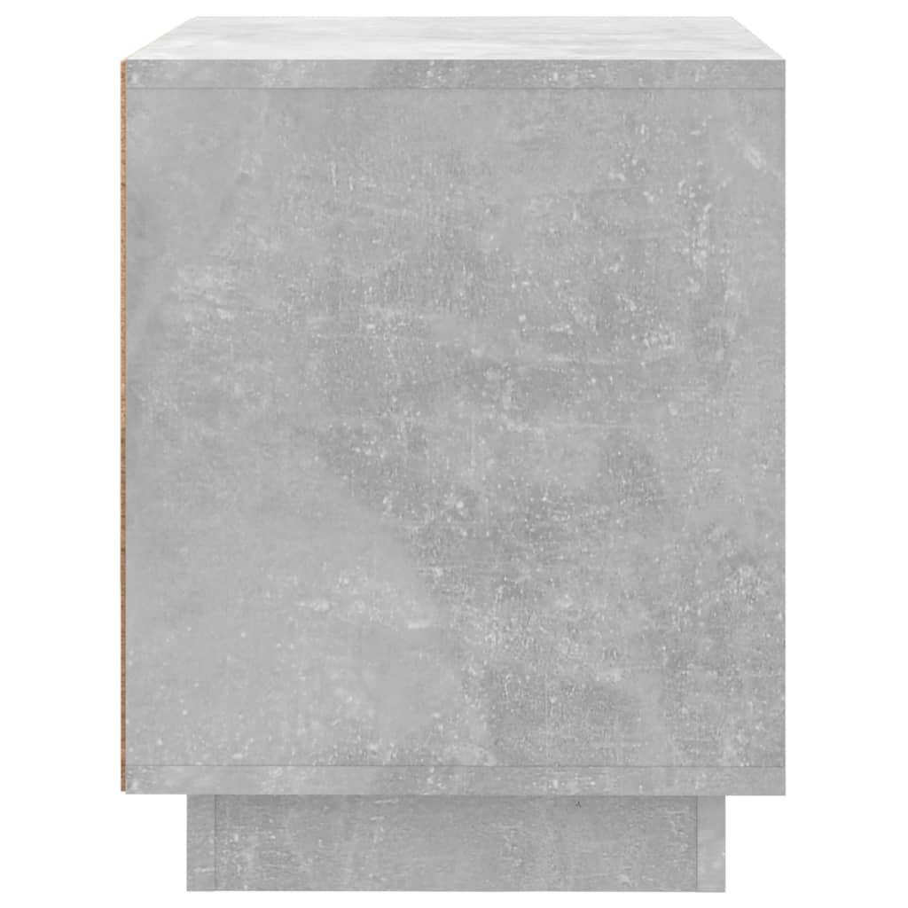 vidaXL Table de chevet gris béton 44x35x45 cm Aggloméré