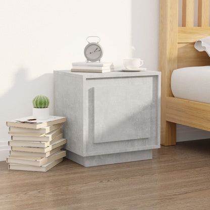 vidaXL Table de chevet gris béton 44x35x45 cm Aggloméré