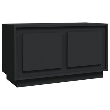 vidaXL Meuble TV Noir 80x35x45 cm Bois d'ingénierie