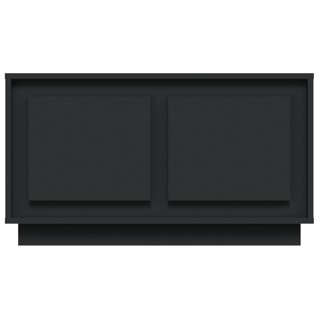vidaXL Meuble TV Noir 80x35x45 cm Bois d'ingénierie