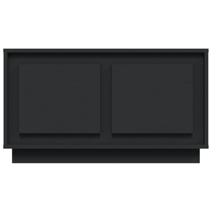 vidaXL Meuble TV Noir 80x35x45 cm Bois d'ingénierie
