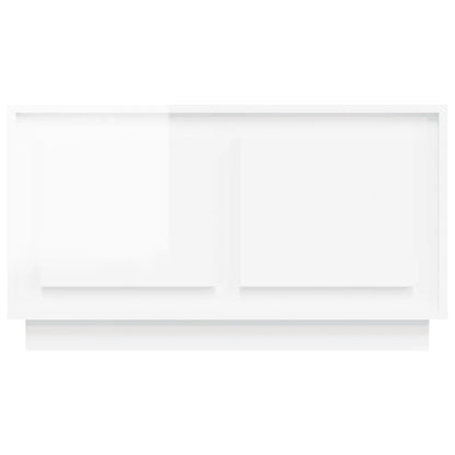 vidaXL TV-Schrank Hochglanz-Weiß 80x35x45 cm Holzwerkstoff