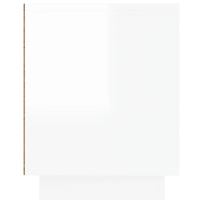 vidaXL TV-Schrank Hochglanz-Weiß 80x35x45 cm Holzwerkstoff