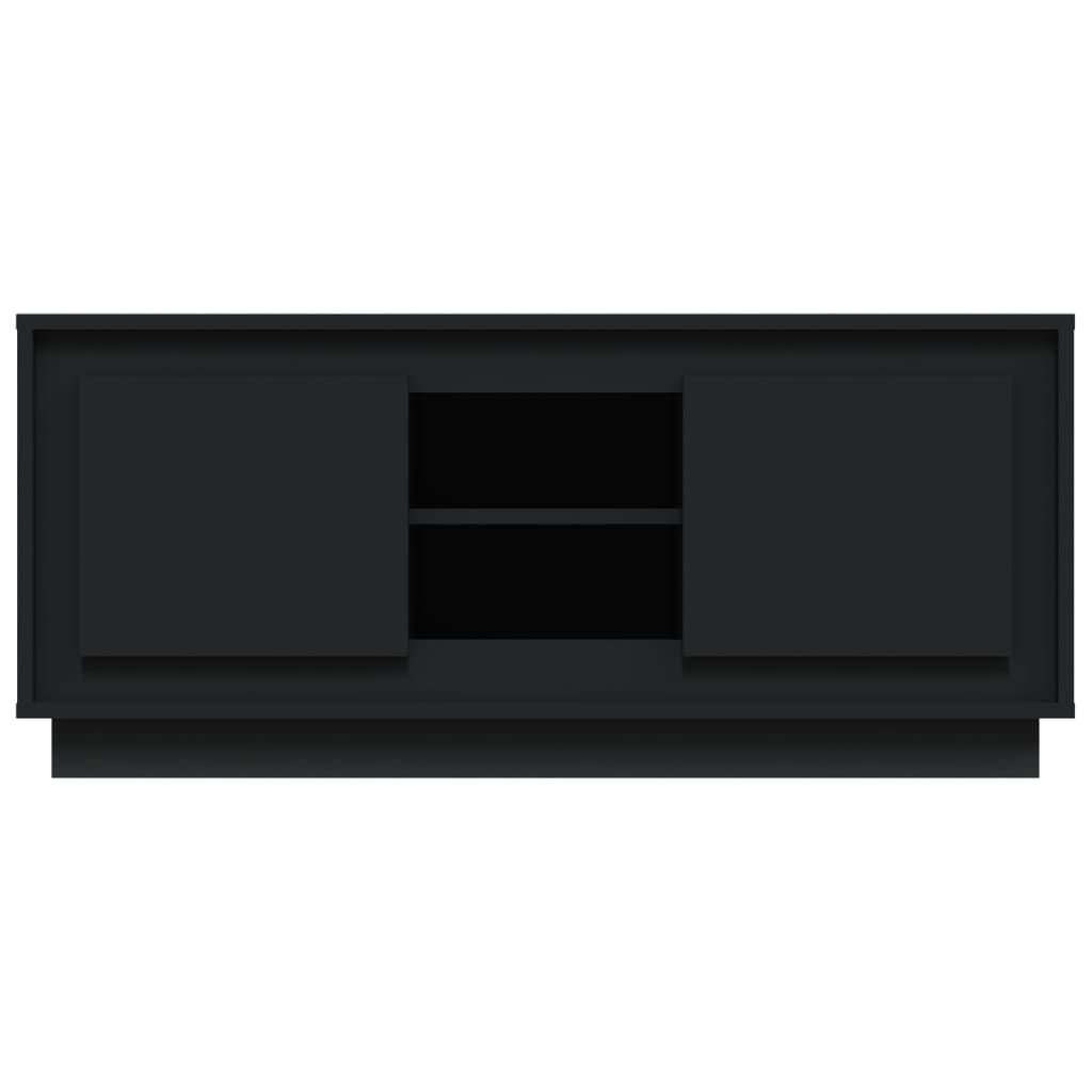 vidaXL TV-Schrank Schwarz 102x35x45 cm Holzwerkstoff